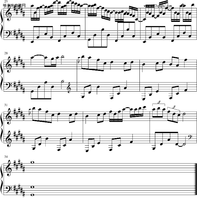泪的编织-心の瑶琴钢琴曲谱（图3）