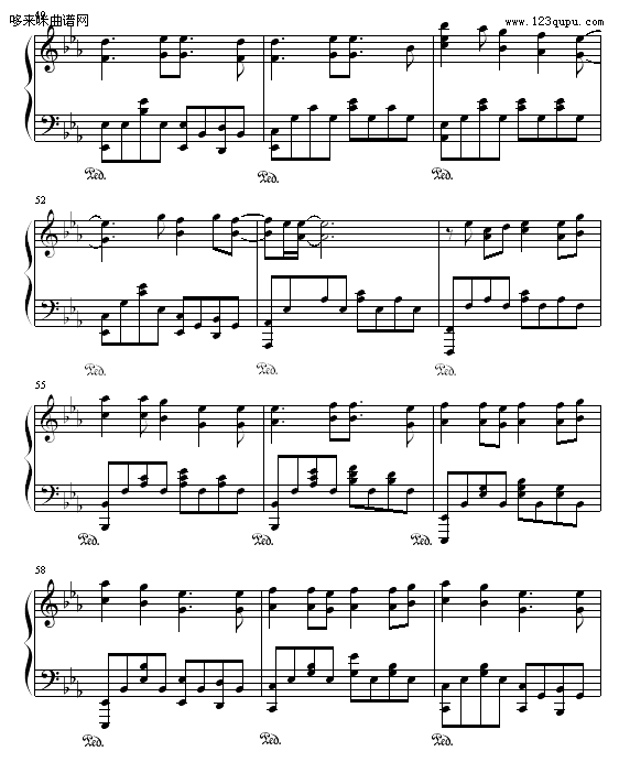 field of hope-动漫影视钢琴曲谱（图5）