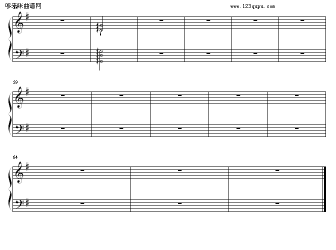 思念-黑键钢琴曲谱（图4）