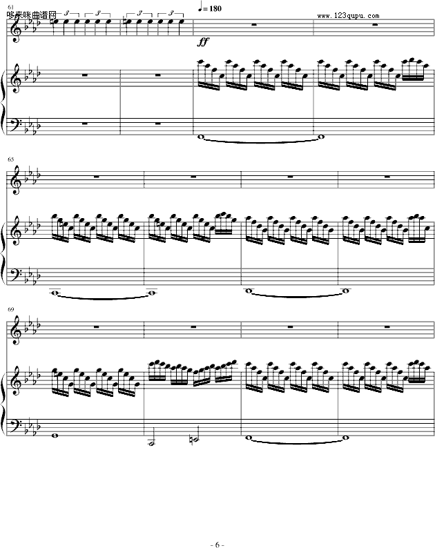 赤信号--劲乐团中的经典歌曲-游戏钢琴曲谱（图6）