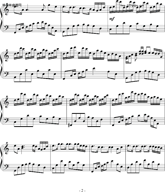 梦雨-乐侠钢琴曲谱（图2）