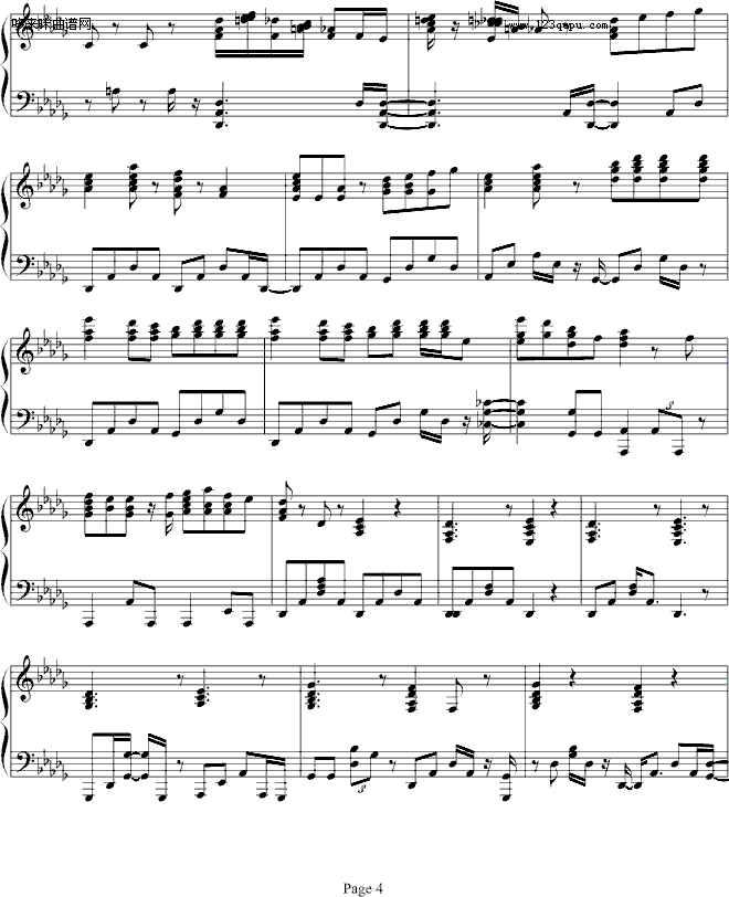 The Music Of The Night-舞剧钢琴曲谱（图1）