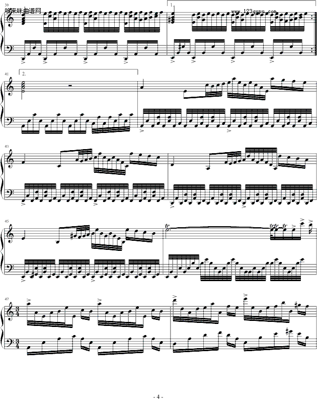 雨-心兰钢琴曲谱（图4）