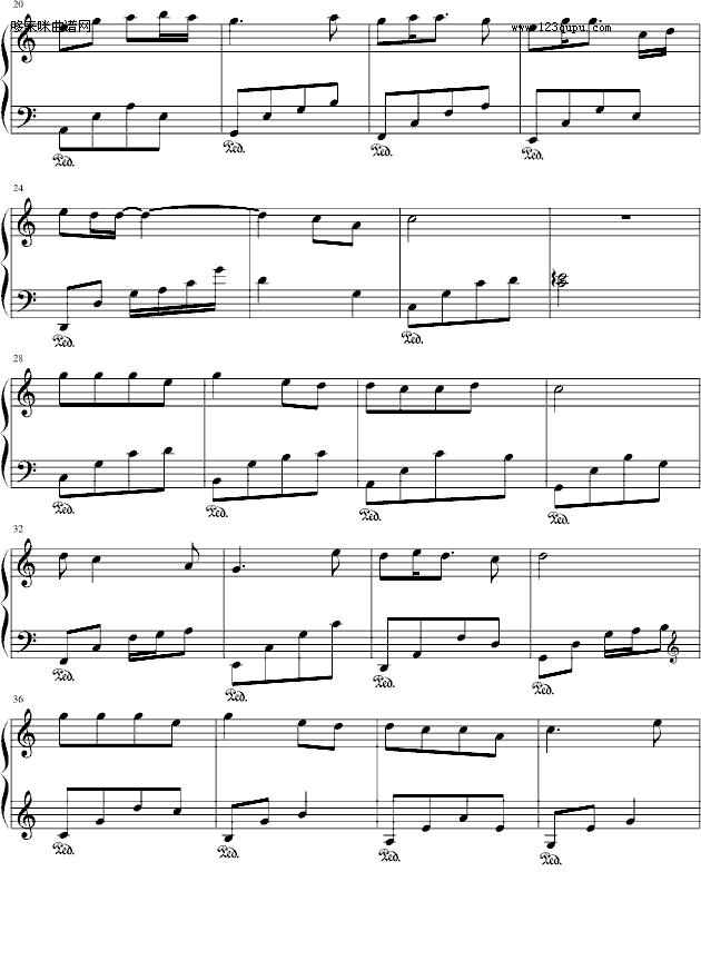 梅花亭-windtsao钢琴曲谱（图2）