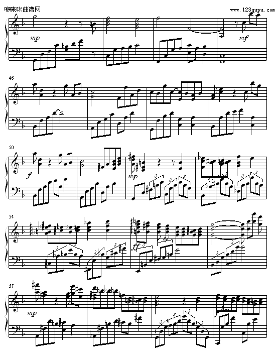 最终幻想 tifa主题曲-最终幻想钢琴曲谱（图3）