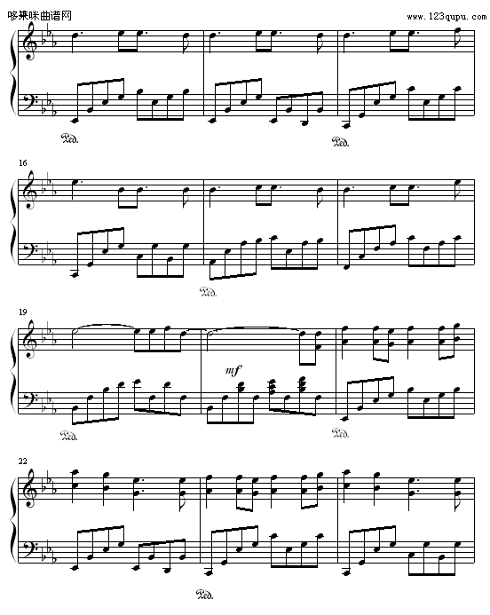 field of hope-动漫影视钢琴曲谱（图2）