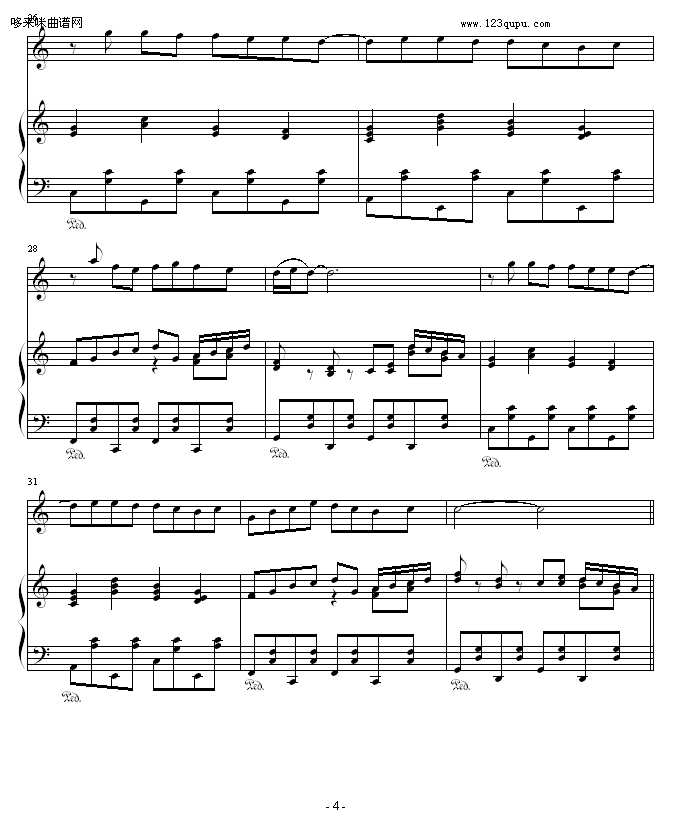 欢乐的相聚-欧阳易钢琴曲谱（图4）
