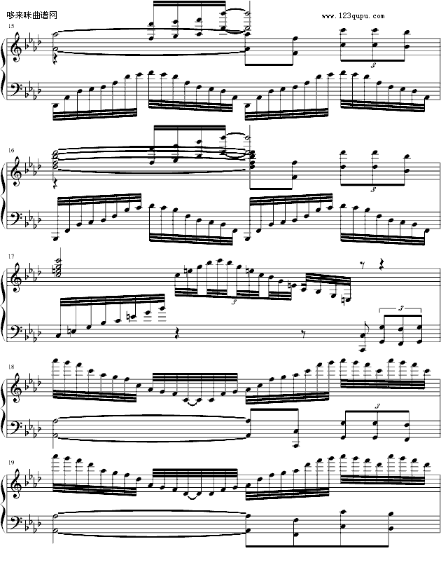 冬の回忆（改编版）-布拉希子钢琴曲谱（图3）