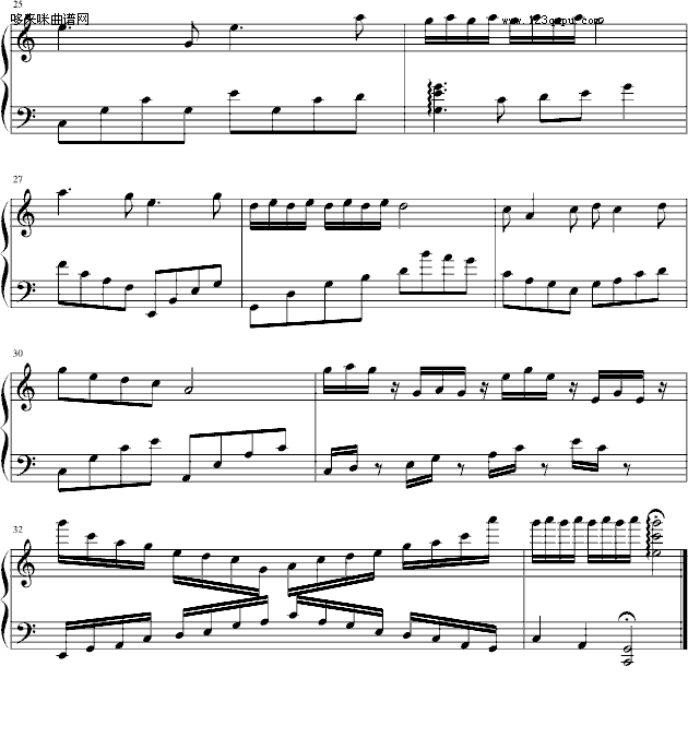 蝶双飞-windtsao钢琴曲谱（图3）