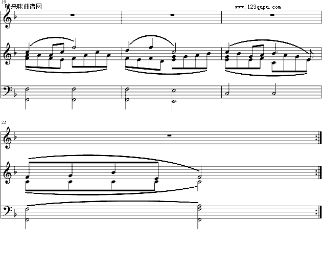 送别-黑键钢琴曲谱（图3）