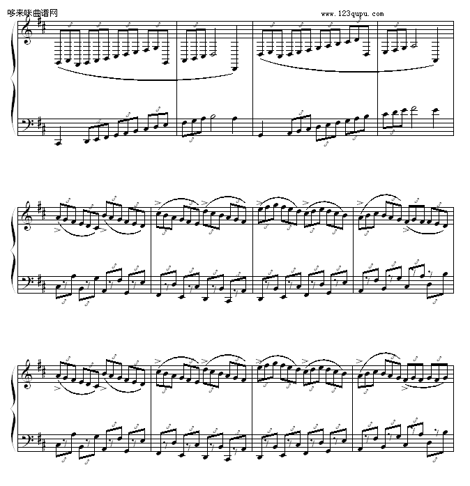 练习曲-曹博来钢琴曲谱（图3）