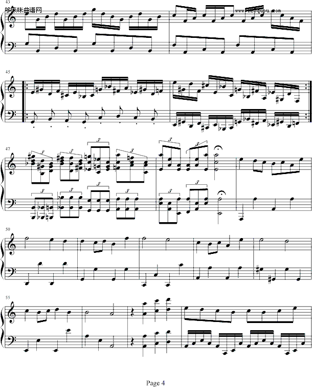 ygxq-miyu.u钢琴曲谱（图4）