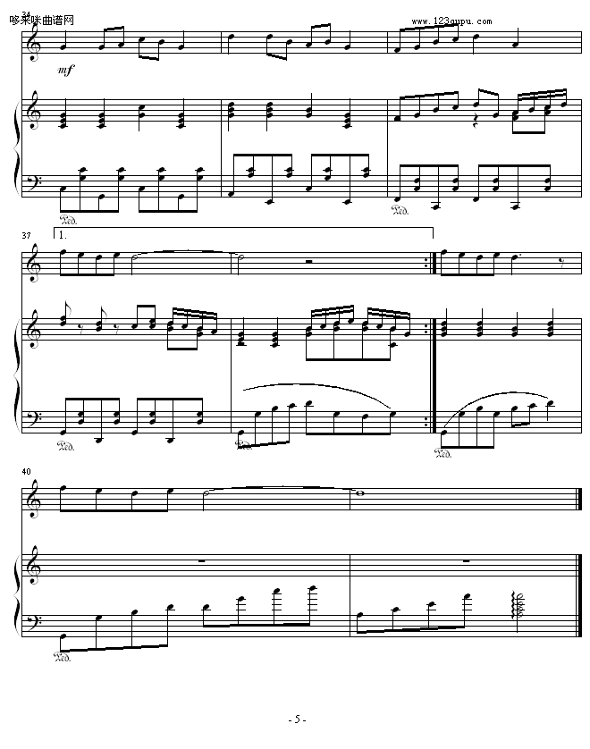欢乐的相聚-欧阳易钢琴曲谱（图5）