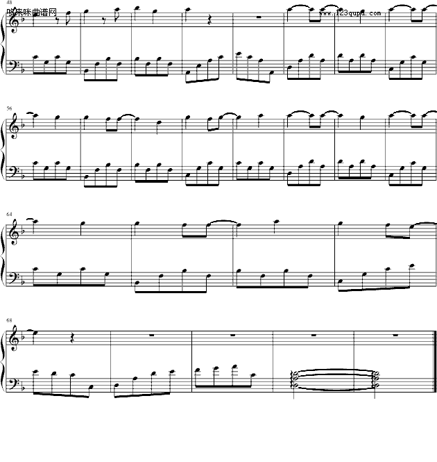 飞-无奈钢琴曲谱（图2）