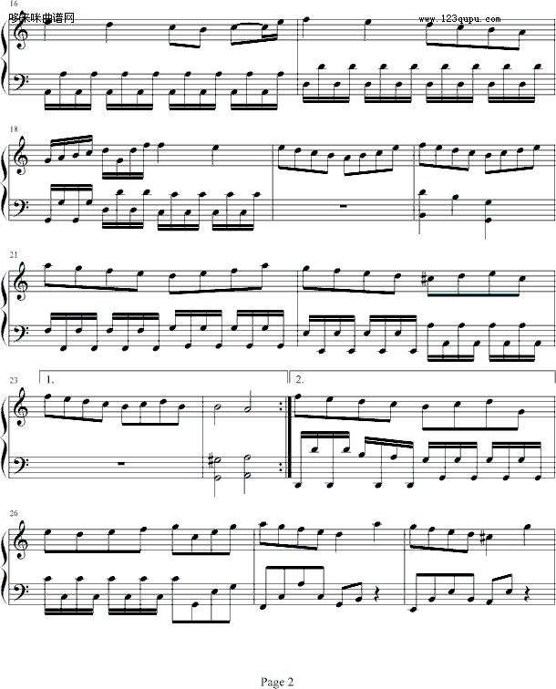 ygxq-miyu.u钢琴曲谱（图2）
