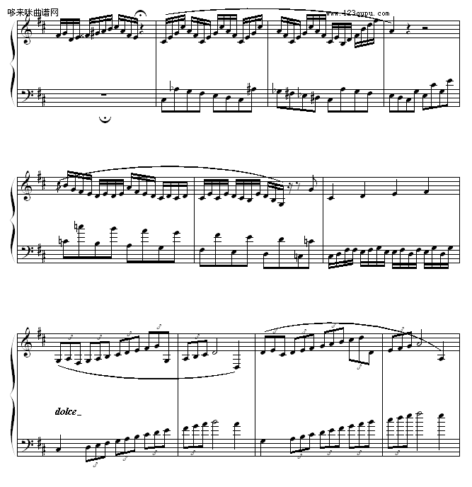 练习曲-曹博来钢琴曲谱（图2）