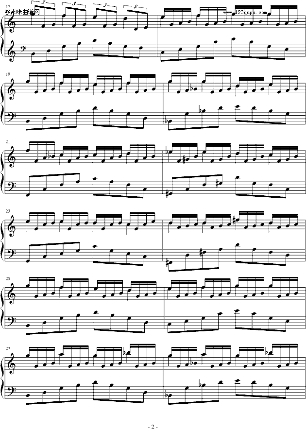 梦中漫游记-windtsao钢琴曲谱（图2）
