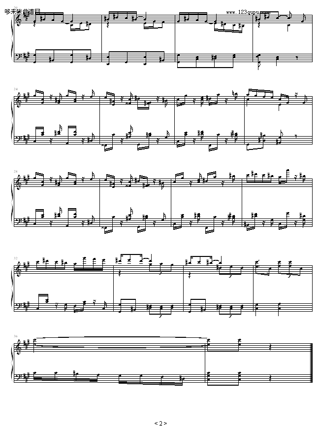 狂热的火把节-zezezeze钢琴曲谱（图2）