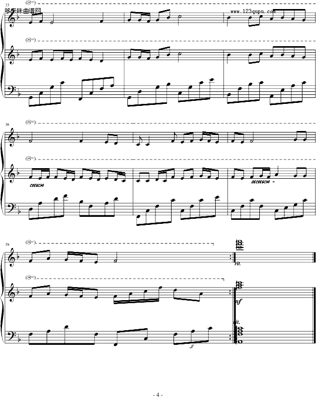 夜莲花-jerry5743钢琴曲谱（图4）
