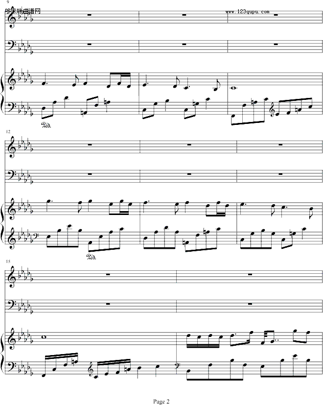 926的泪-哈迪钢琴曲谱（图2）