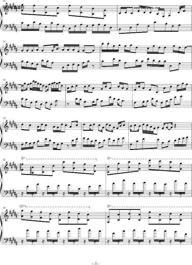 水岸风堤-影子·灵魂钢琴曲谱（图3）
