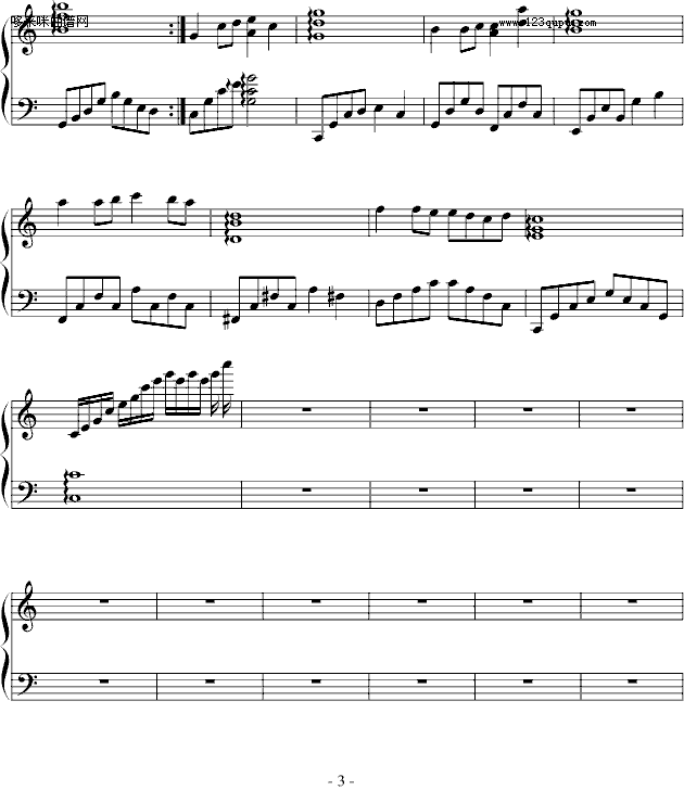 最初的温情-慢手zhang钢琴曲谱（图3）