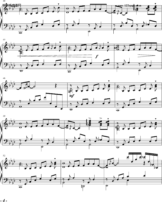 雨巷-追梦人钢琴曲谱（图4）