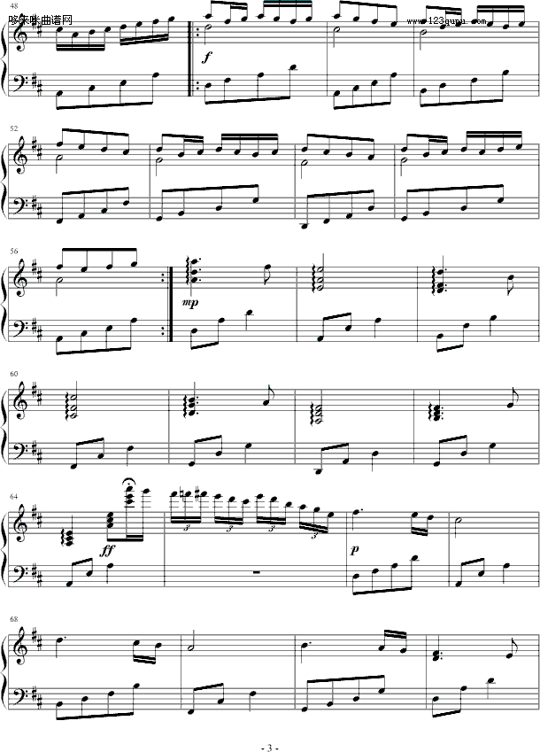 欲哭无泪-龙斯明钢琴曲谱（图3）