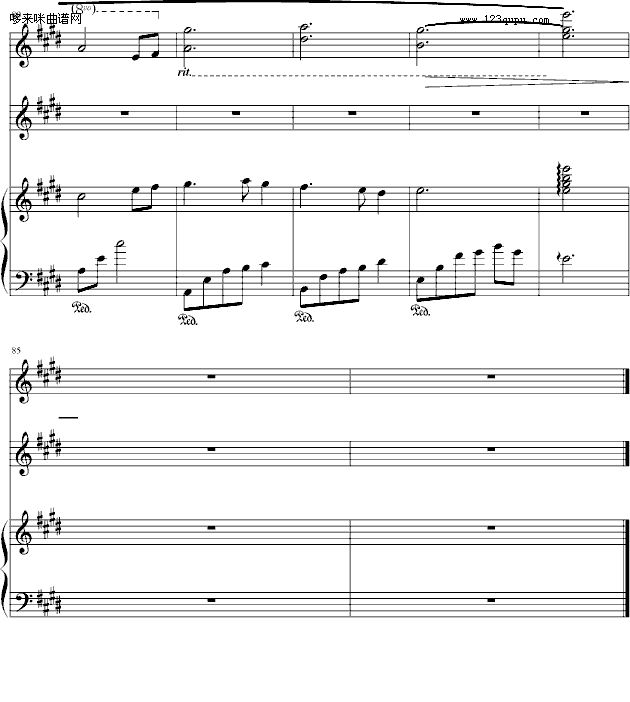 梦中的相遇-Bach钢琴曲谱（图7）