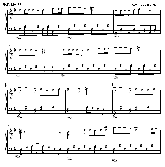 明天-哈迪钢琴曲谱（图2）