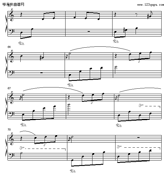 安静的心-小菲侠钢琴曲谱（图6）
