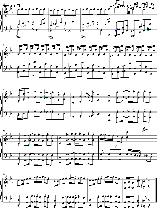 幽灵盛典-游戏钢琴曲谱（图2）