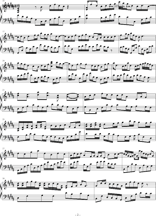 水岸风堤-影子·灵魂钢琴曲谱（图2）
