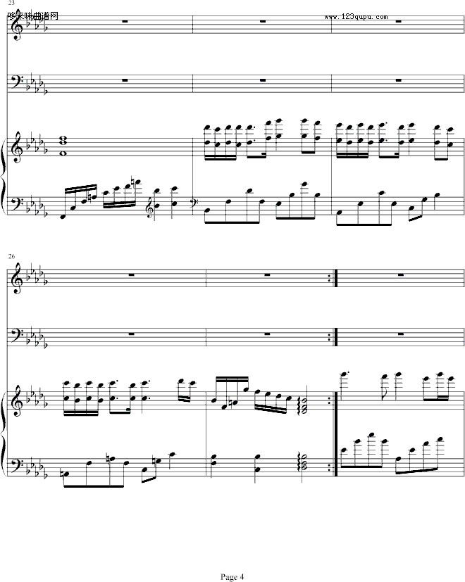 926的泪-哈迪钢琴曲谱（图4）