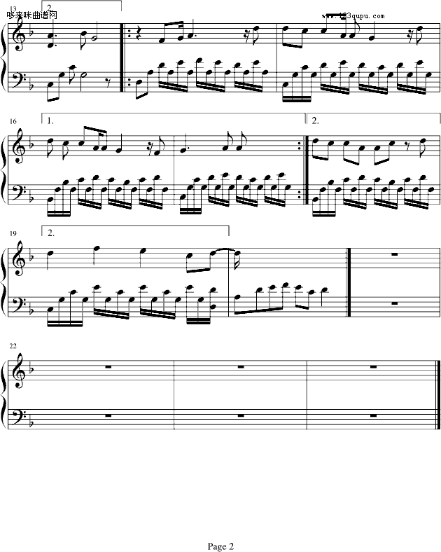 Hopeless-夜风川子钢琴曲谱（图2）