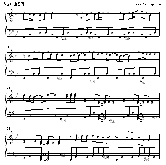 想不起-维也纳之子钢琴曲谱（图3）