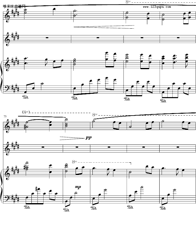 梦中的相遇-Bach钢琴曲谱（图6）