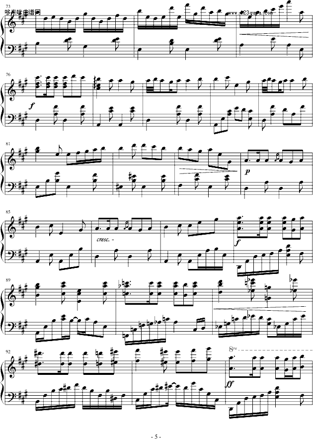 幻想曲第二章(夜森林)-乐侠钢琴曲谱（图5）