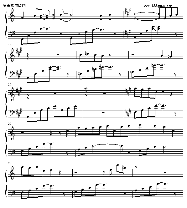 欢心随想曲-夜猫儿钢琴曲谱（图2）