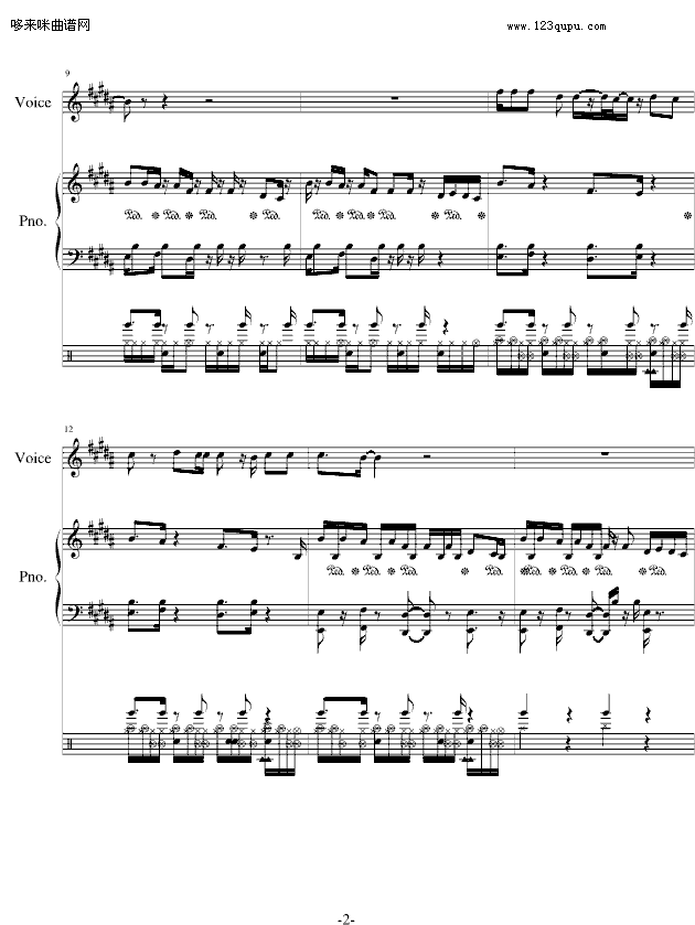 A Thousand Miles-Vanessa Carlton钢琴曲谱（图2）
