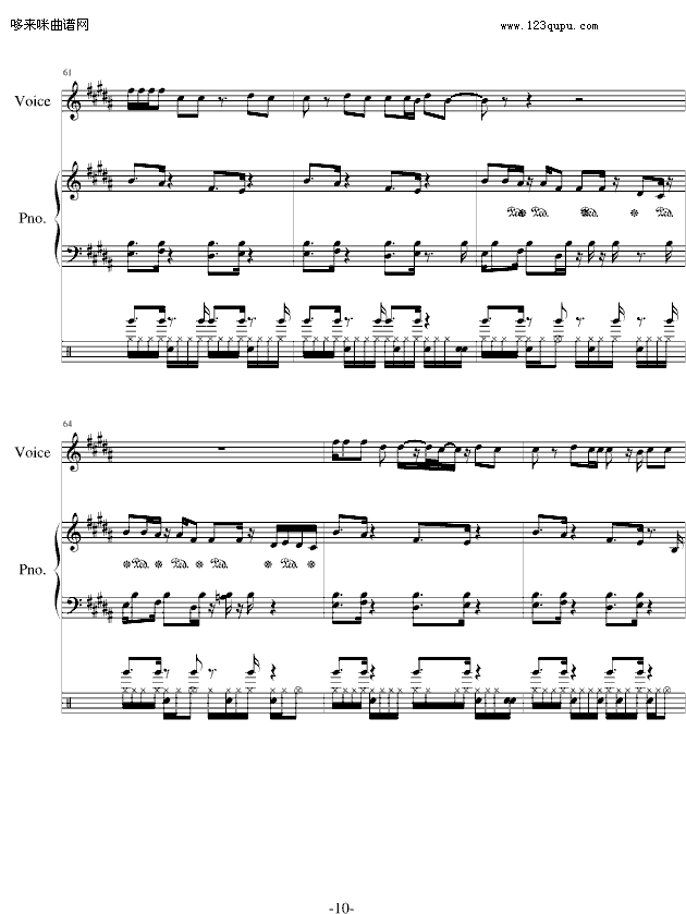 A Thousand Miles-Vanessa Carlton钢琴曲谱（图10）