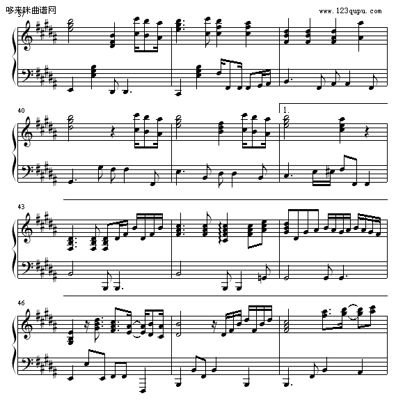 ENDLESS RAIN-X-JAPAN钢琴曲谱（图4）