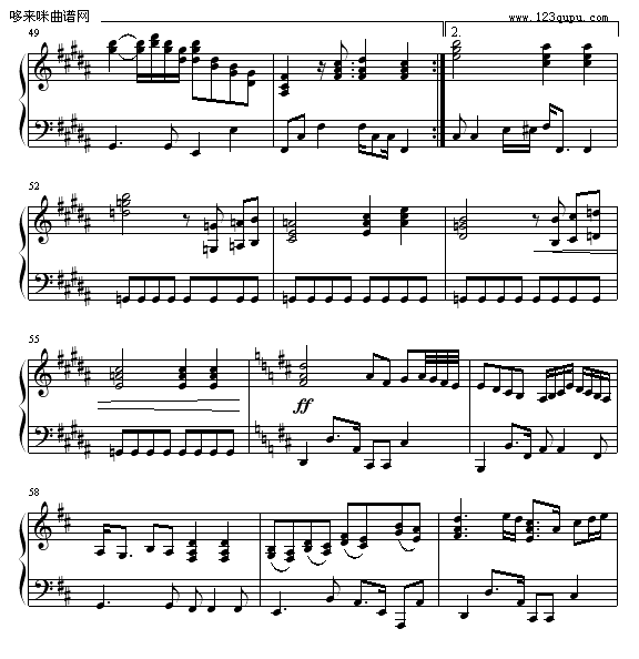 ENDLESS RAIN-X-JAPAN钢琴曲谱（图5）