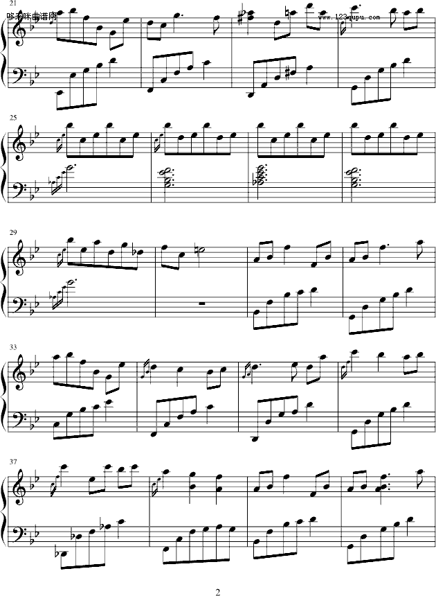 夏-须釜俊一钢琴曲谱（图2）