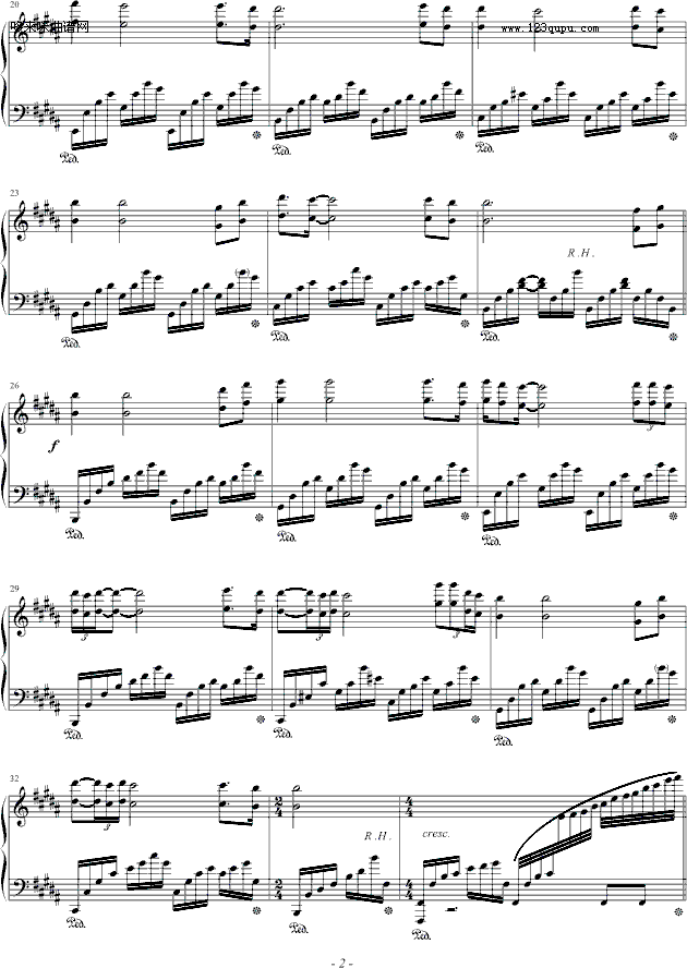 Sailing-Rod Stewart钢琴曲谱（图2）