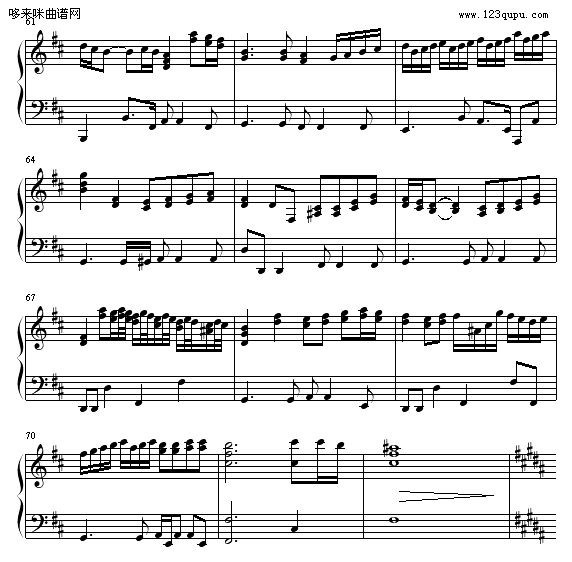 ENDLESS RAIN-X-JAPAN钢琴曲谱（图6）