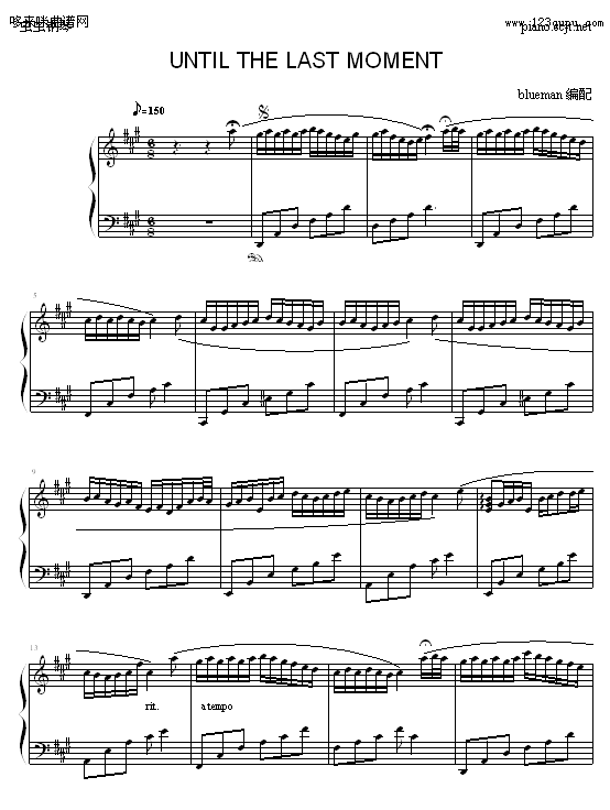 Until the Last Moment-雅尼钢琴曲谱（图1）