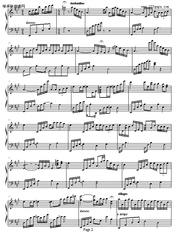 Far Away-Yuko Ohigashi钢琴曲谱（图2）