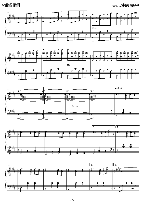 Reflections of Passion-雅尼钢琴曲谱（图5）