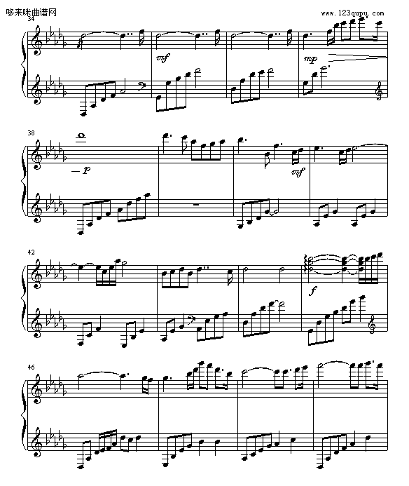Beautiful Lady-DayDream-欧美日韩钢琴曲谱（图3）